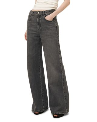 Marella - Wide Leg Jeans in Jeans Grey