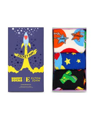 Elton John Printed Socks, Set of 3