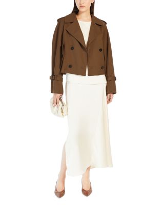 Weekend Max Mara Opossum Short Rain Coat | Bloomingdale's