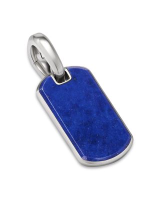 Men's Chevron Tag in Sterling Silver, 21mm