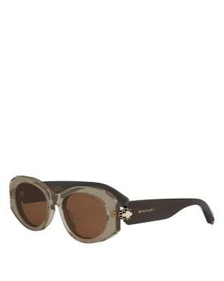 Serpenti Oval Sunglasses, 52mm