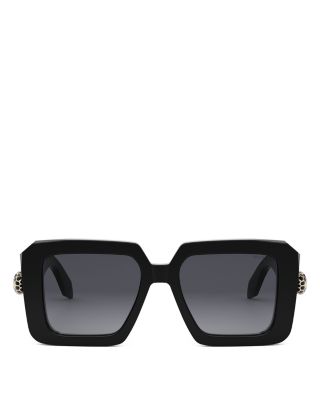 Serpenti Geometric Sunglasses, 52mm