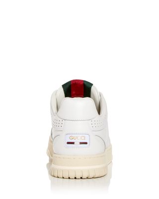 Gucci Men's Re-Web Low Top Leather Sneakers | Bloomingdale's