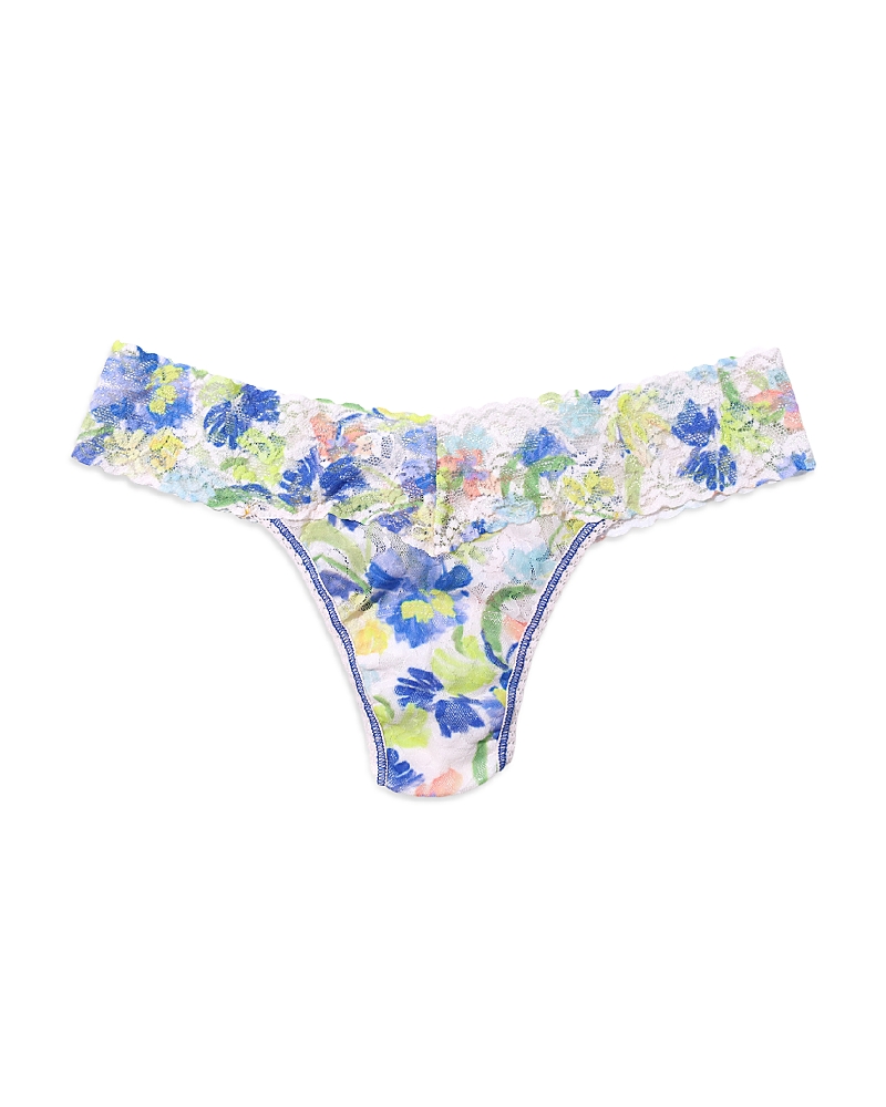 Hanky Panky Print Low Rise Thong In Brush Stroke