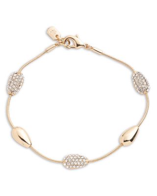Ralph Lauren - Pav&eacute; Pear Shape Station Flex Bracelet