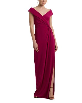 Bloomingdales burgundy dress best sale