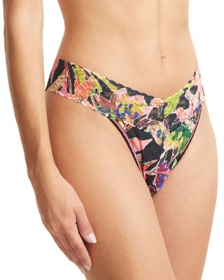 Hanky Panky Original-Rise Printed Lace Thong