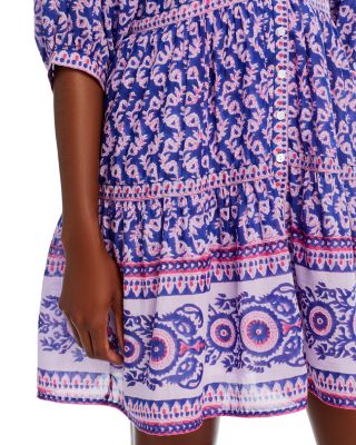 Clara Block Printed Mini Swing Dress  