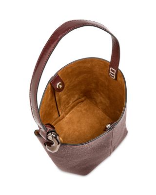 ショルダーバッグ・ポシェット Jw Anderson Chocolate Leather Bucket Bag JW Anderson Corner Leather Bucket Bag | Brown | FARFETCH