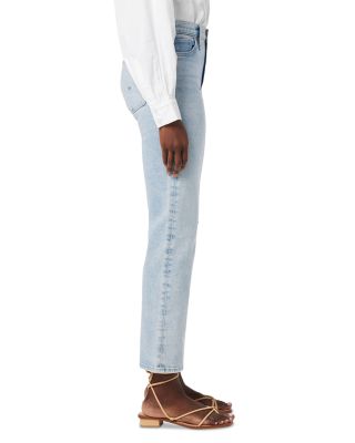 Remi High Rise Ankle Straight Jeans in Star Dust
