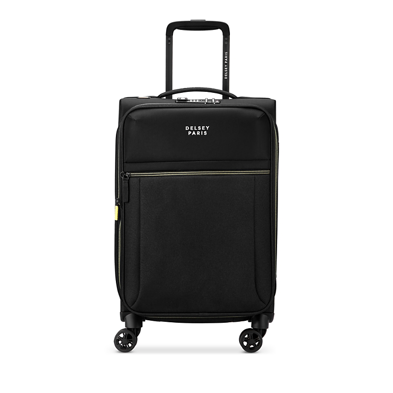 Delsey Paris Brochant 3 20 Expandable Carry On Spinner Suitcase In Deep Black