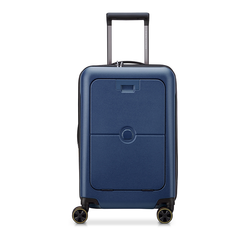 Delsey Paris Turenne 2.0 Front Pocket Carry On Spinner Suitcase In Night Blue