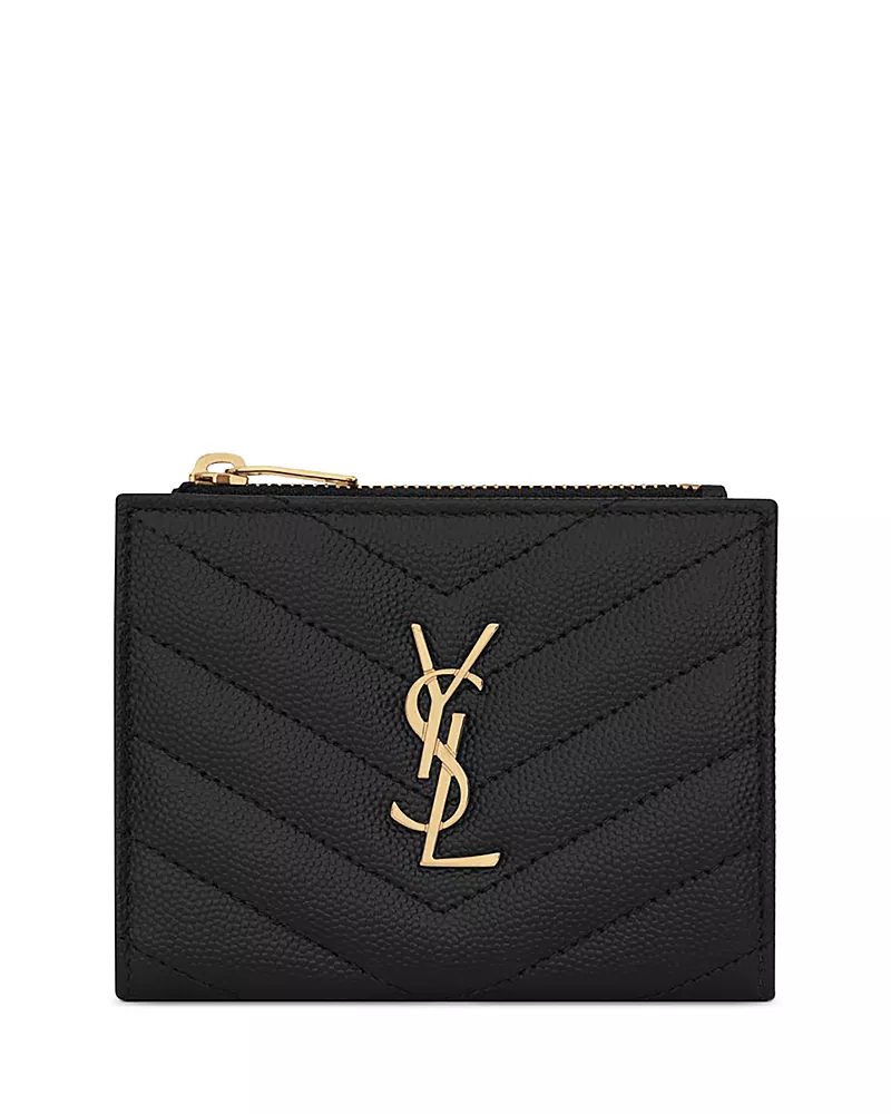 Saint Laurent Cassandre Matelasse Bi-Fold Wallet