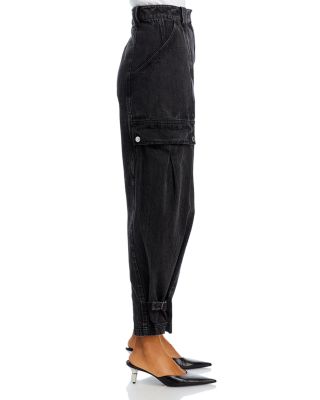 Utility Jeans in Washed Black