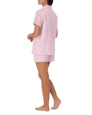 Striped Cotton Short Pajamas Set