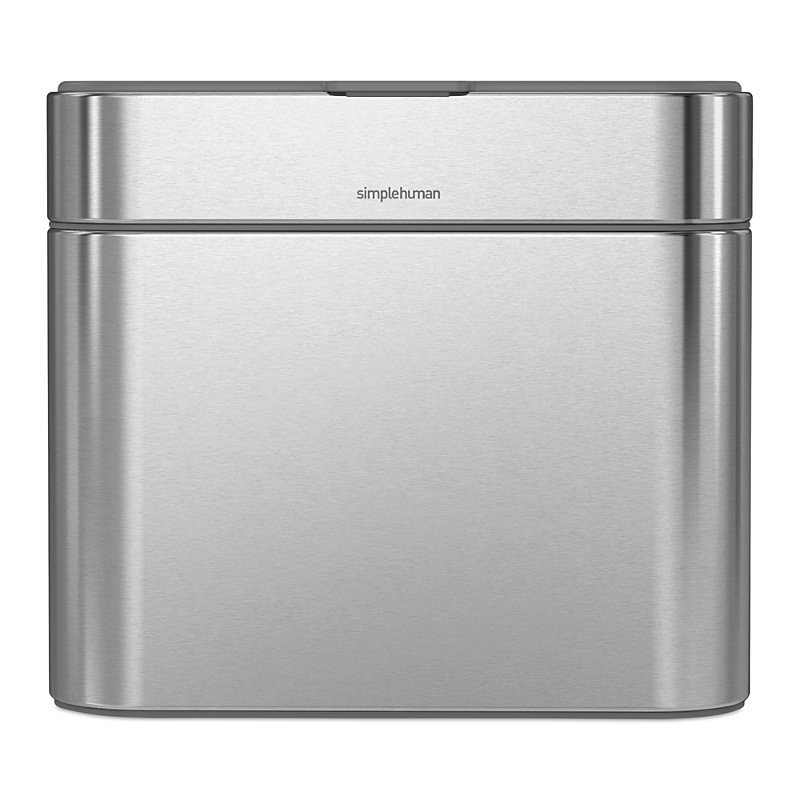 Simplehuman Stainless Steel Compost Caddy In Silver