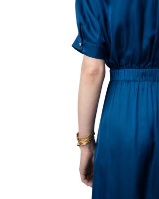 Rima Satin Midi Dress