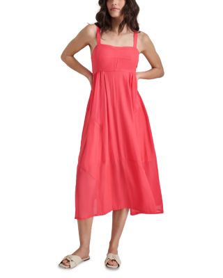 Dkny Mixed Media Midi Dress