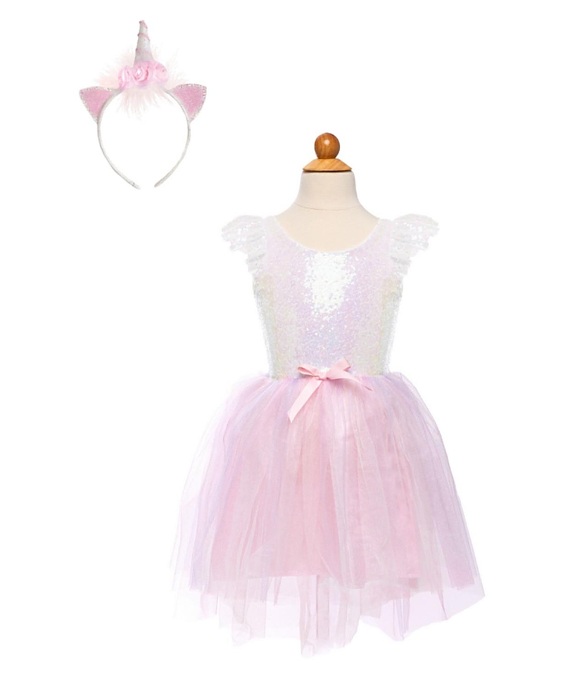 Great Pretenders Dreamy Unicorn Dress & Headband - Ages 3-6