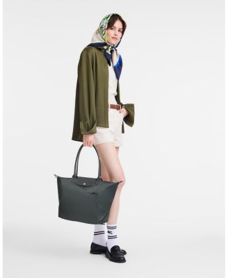 Le Pliage Green Large Nylon Tote Bag