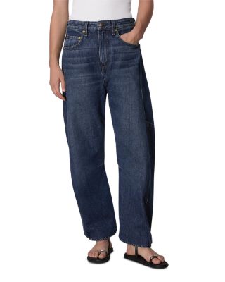 rag & bone - Charlie High Rise Barrel Leg Jeans in Teo