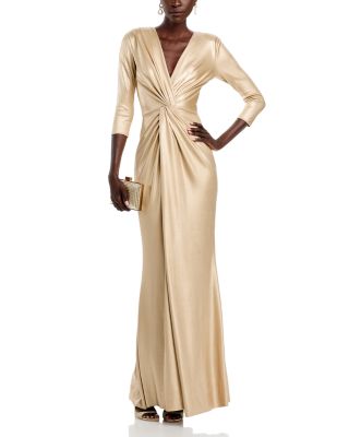 Arata Twist Front Long Gown
