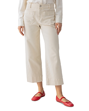 Sanctuary The Marine Crop Denim Pants In French Vanilla In Multi
