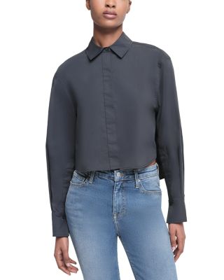 SIMKHAI - Renata Cropped Button Down Shirt