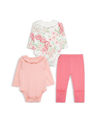 Girls' Floral Bodysuits & Pants, 3 Piece Set - Baby