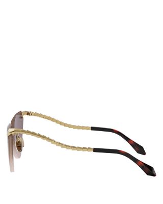 Serpenti Cat Eye Sunglasses, 65mm