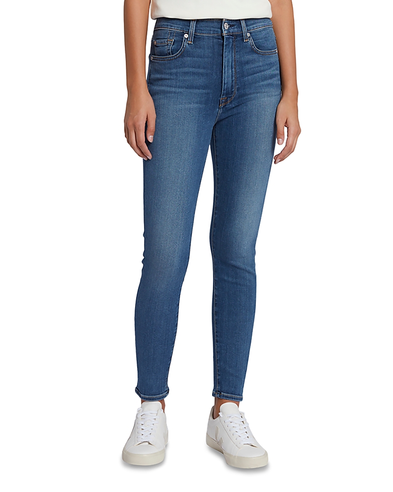 7 For All Mankind Slim Illusion High Rise Ankle Skinny Jeans in lovestory