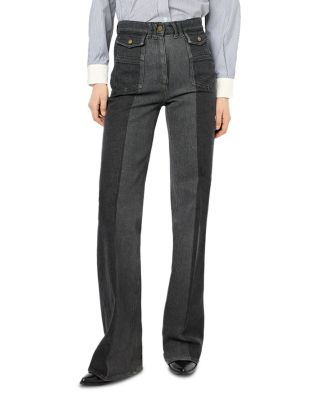 Gerard Darel - Anna High Rise Flared Jeans in Charcoal