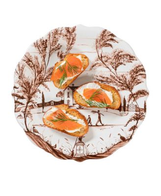 Country Estate Harvest Party Plate Assorted Set of 4