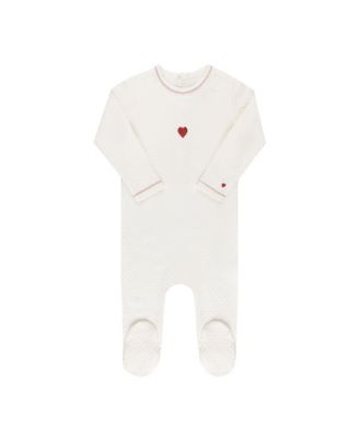  Unisex Embroidered Heart and Star Collection Footie - Baby