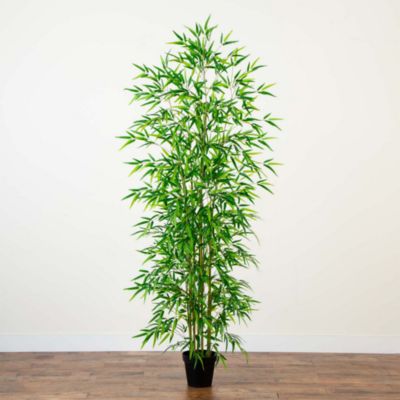 8' Artificial Green Bamboo Tree