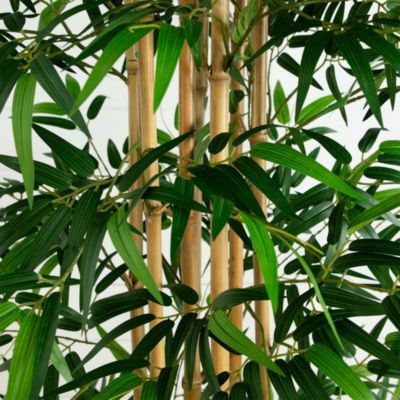 10' Artificial Bamboo Tree with Real Bamboo Trunks
