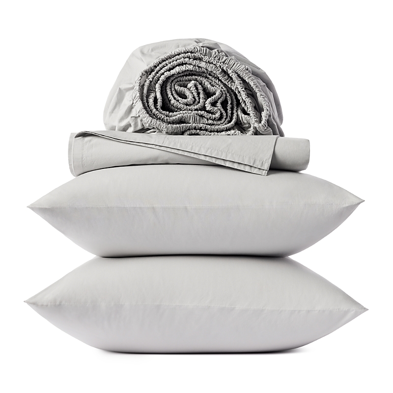 Coyuchi Organic Cotton 300tc Percale Sheet Set, California King In Seal