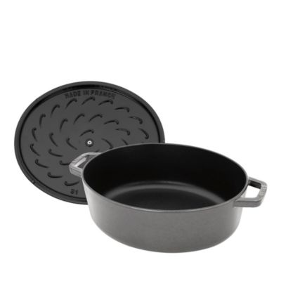 Cast Iron 6.25 Qt. Wide Oval Dutch Oven