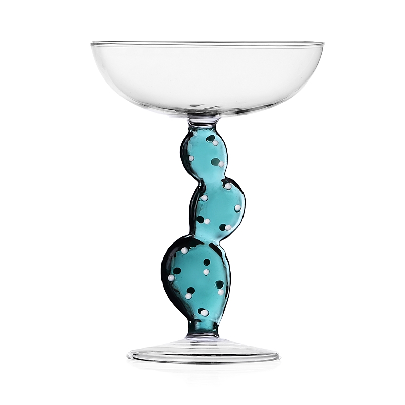 Ichendorf Desert Plants Cactus Coupe Glass In Blue
