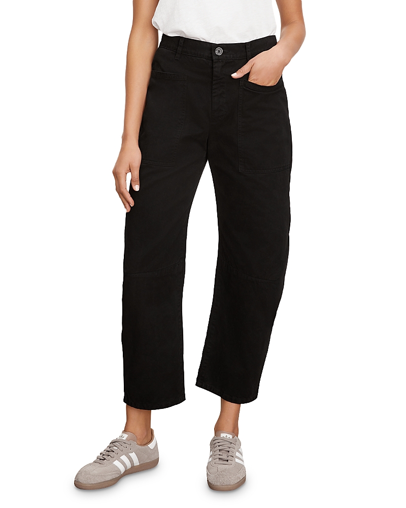 Shop Velvet By Graham & Spencer Velvet By Graham And Spencer Brylie Curved Knee Pants In Black