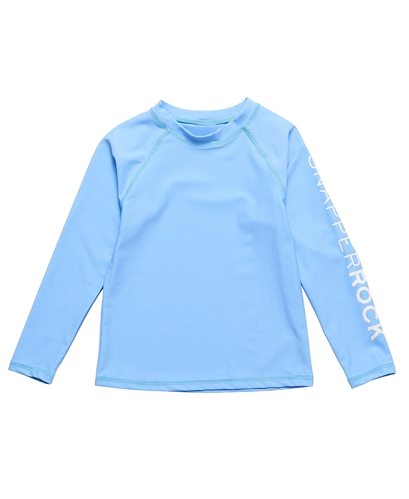 Snapper Rock Unisex Water Blue Long Sleeve Rash Top In Blue