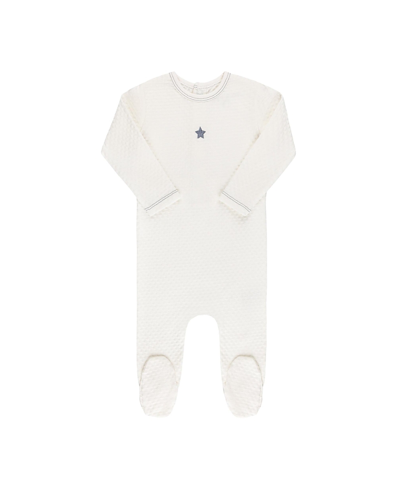 Ely's & Co. Unisex Embroidered Heart and Star Collection Footie - Baby