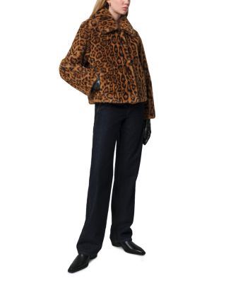 Elis Faux Fur Leopard Print Jacket