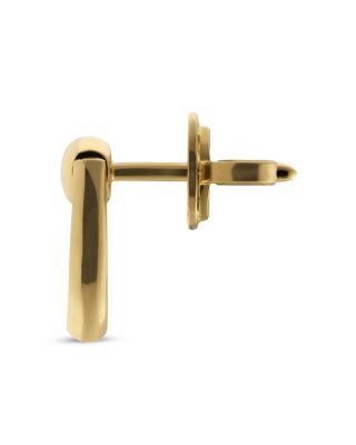 18K Yellow Gold Horsebit Stud Earrings