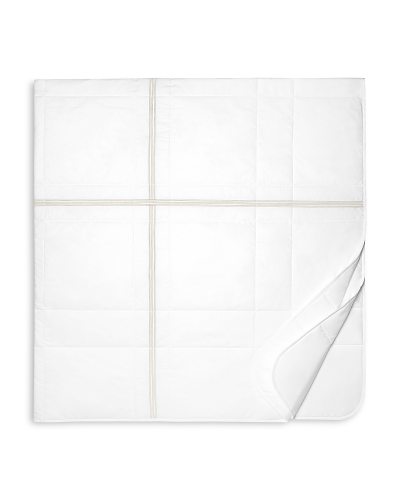 Pratesi Tre Righe Quiltino, King In White/beige
