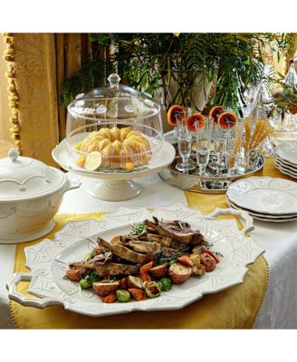 Jardins du Monde Whitewash Turkey Platter