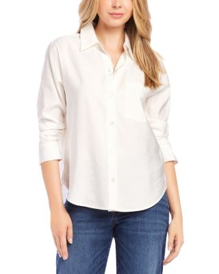 Karen Kane Ruched Sleeve Shirt