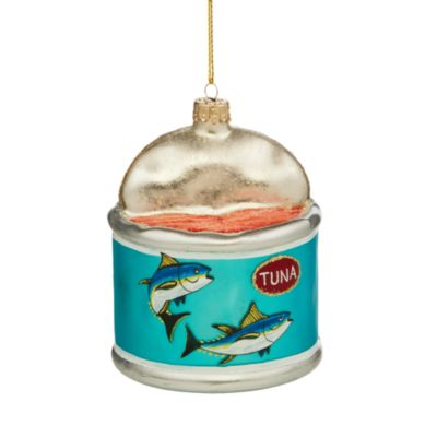 Bloomingdale's - Glass Tuna Can Ornament - Exclusive