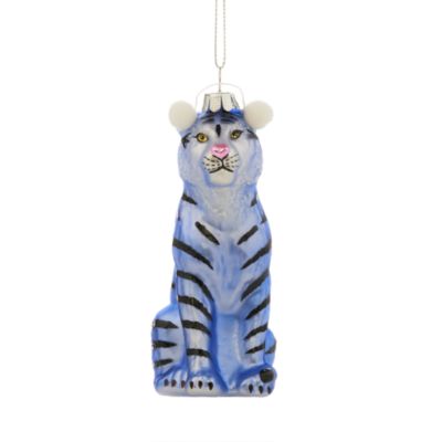 Bloomingdale's - Glass Tiger Ornament - Exclusive