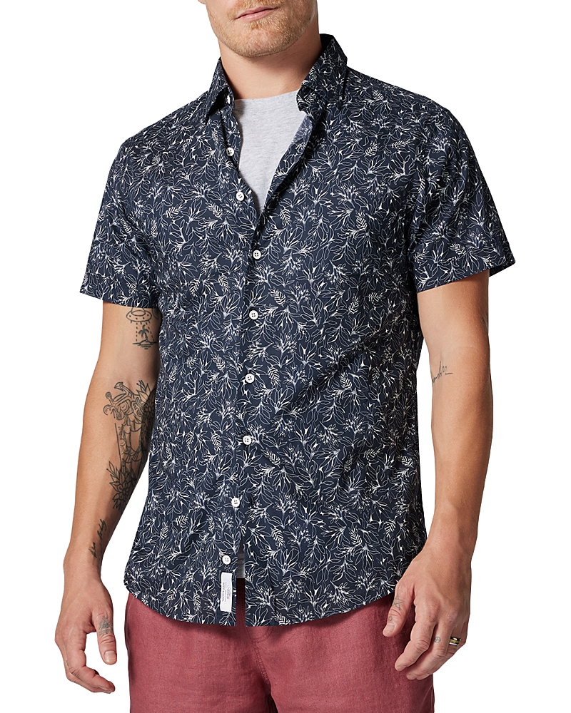 Rodd & Gunn Owen River Short Sleeve Sports Fit Shirt In Navy
